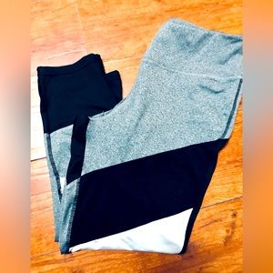 BCBGeneration Black, Grey, White Fitness Capris